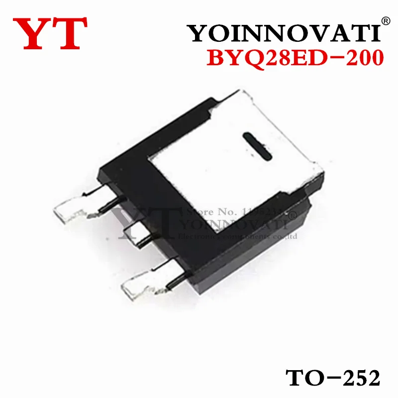 10pcs BYQ28ED-200 BYQ28ED Q28E20 200V 10A DPak TO-252 IC new and original