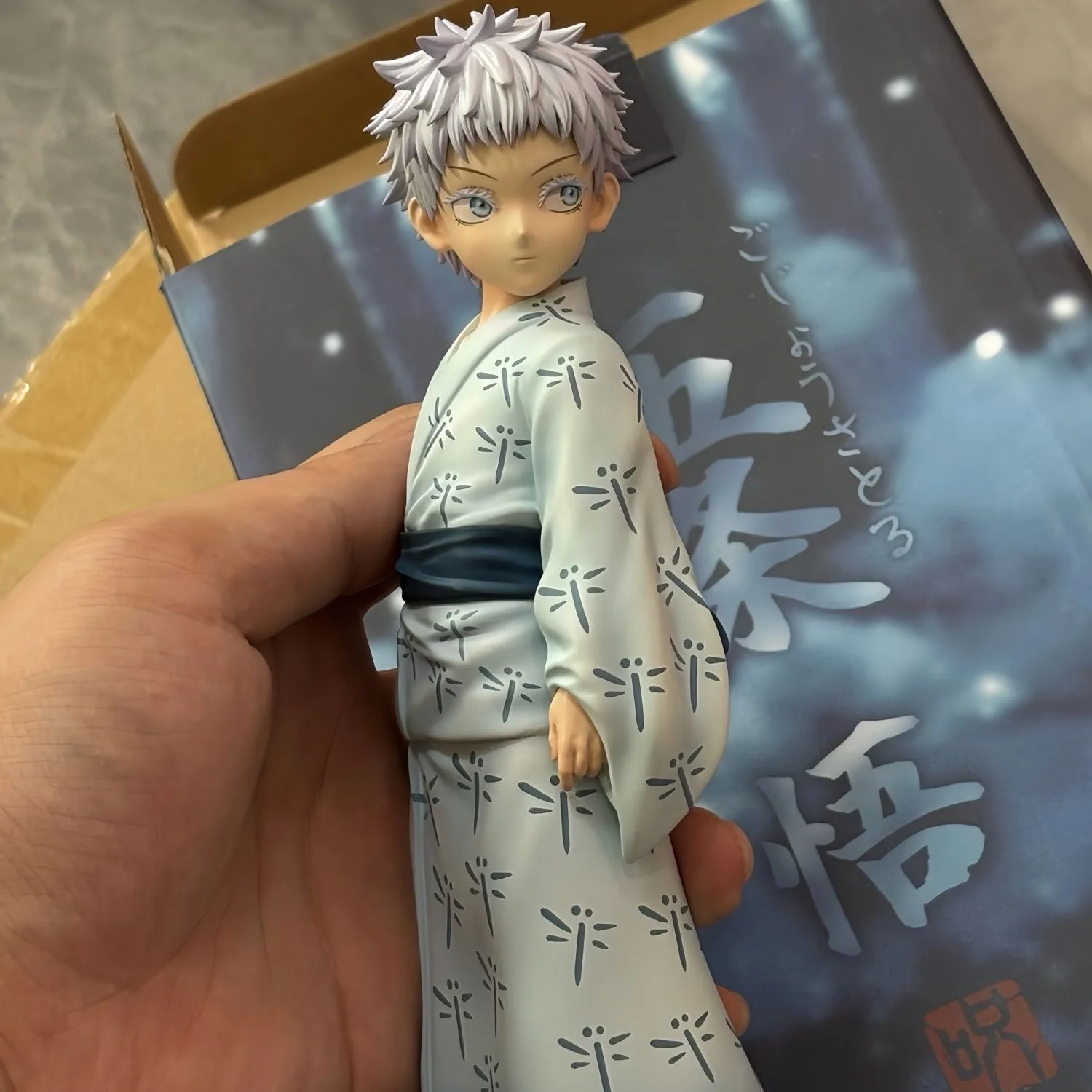 Figura de Anime de Jujutsu Kaisen Satoru Gojo, modelo de estatua de PVC, versión Q, adornos coleccionables, juguetes para niños, regalos