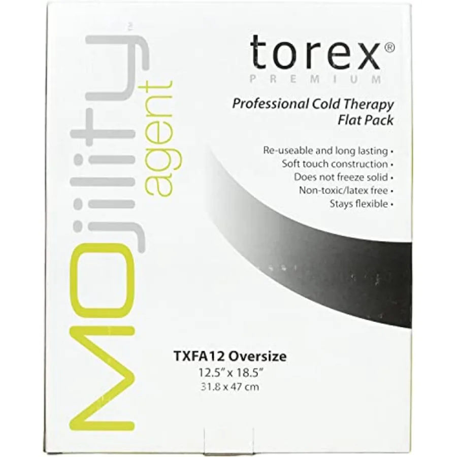 Torex Mojility Oversized Reusable Gel Ice Packs - 12.5' x 18.5' for Back Injuries