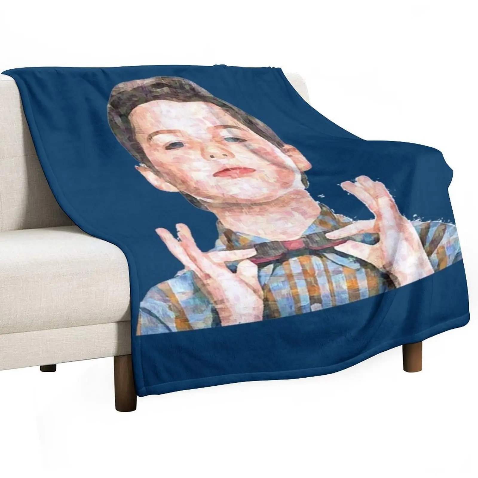 

Young Sheldon Sketch Throw Blanket Blankets Sofas Of Decoration Sofa Throw Cute Plaid Soft Beds Blankets