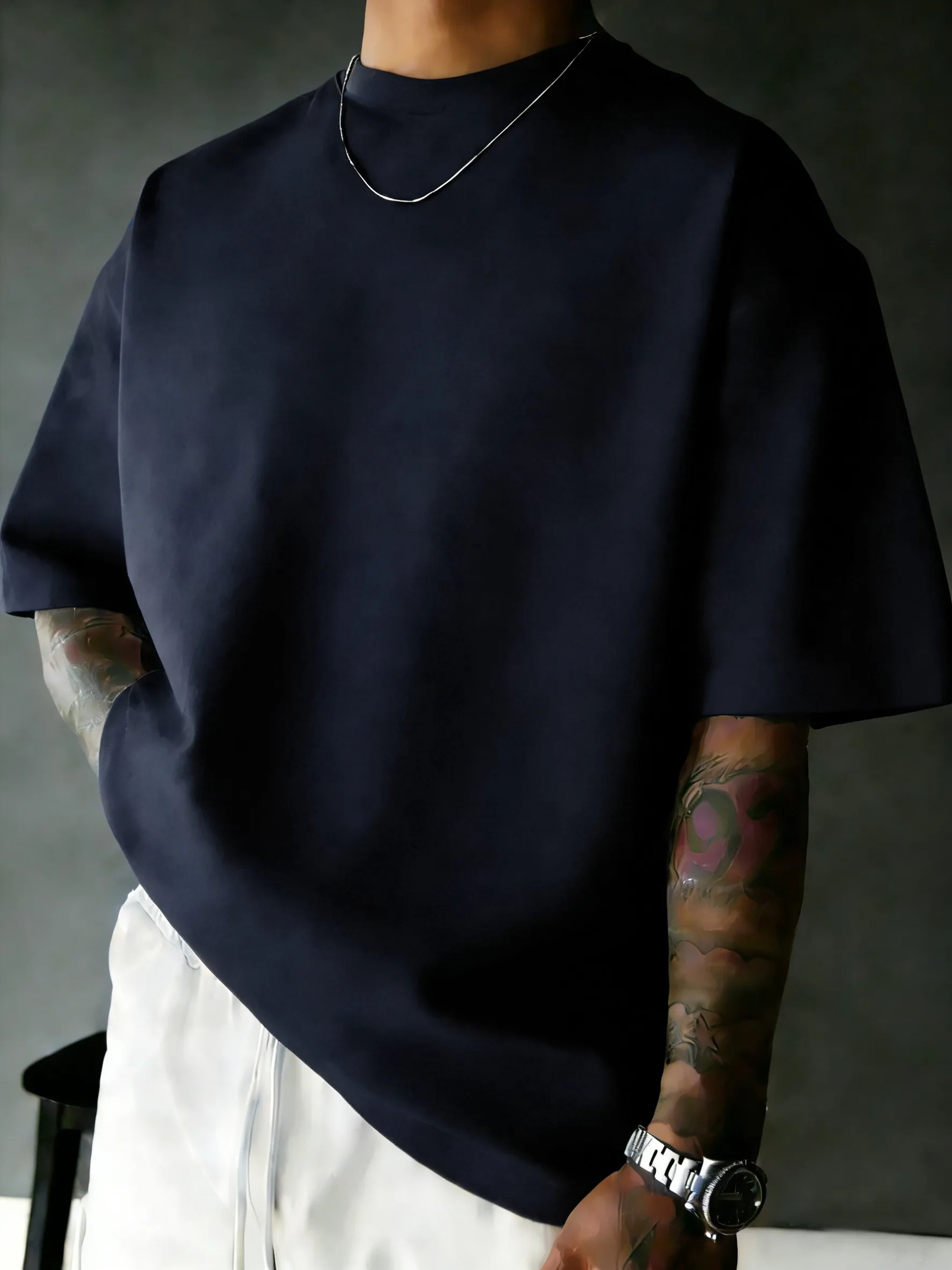 Summer Beach Cotton Short Sleeve For Man's Casual Loose Short Tops Breathable Comfy Basics T Shirts Sport Street Soft Streetwear view 5