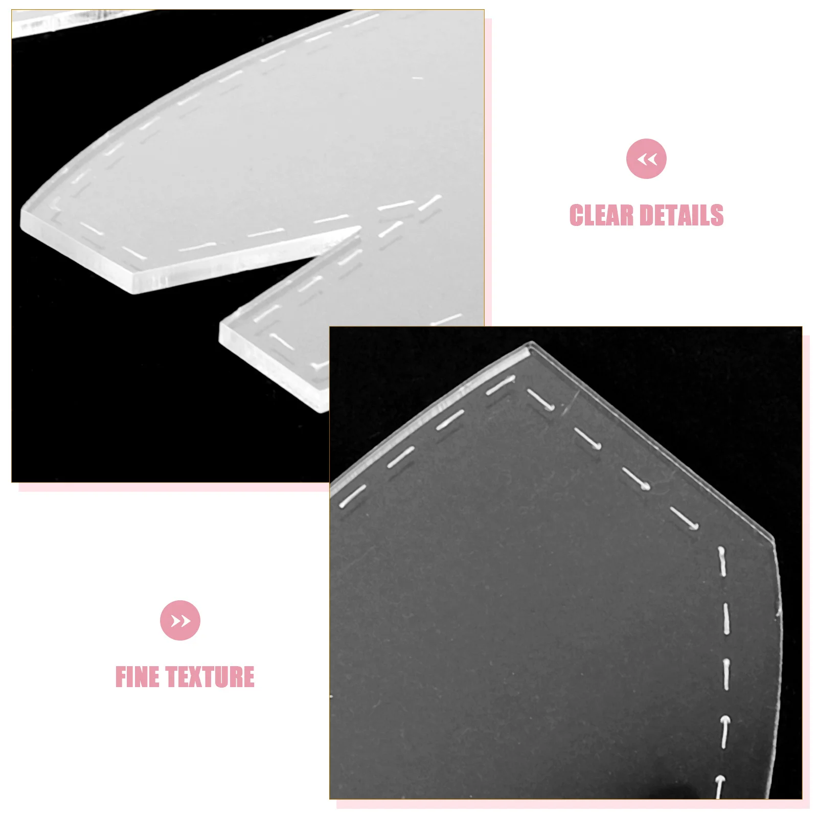 

7Pcs Rabbit Quilting Tools Acrylic Template Set DIY Sewing Crafts Accurate Cutting Quilting Rulers Rabbit Template Ruler Set