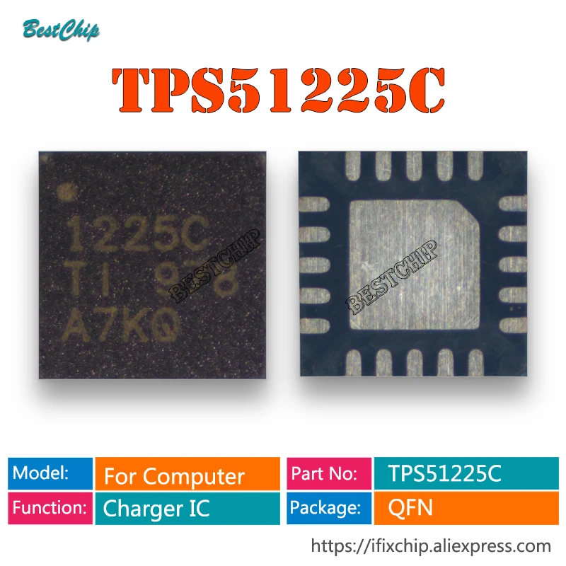 10pcs TPS51225 TPS51225B TPS51225C TPS51125 51125A TPS51123 TPS51123A   51216 TPS51120 51120 TPS51129 51129 QFN