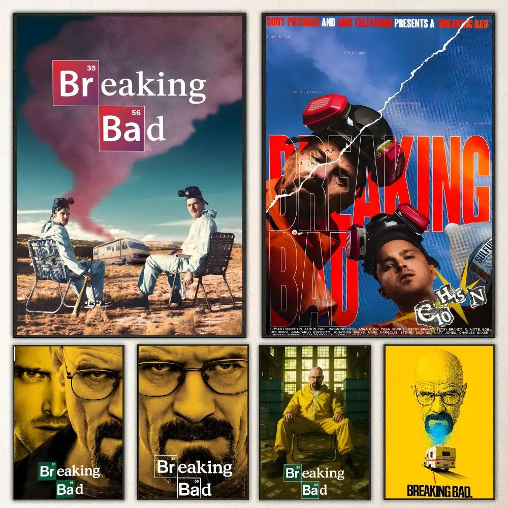 TV Series Breaking Bad Poster High-definition  poster stickers, suitable for bedroom, living room, home decoration