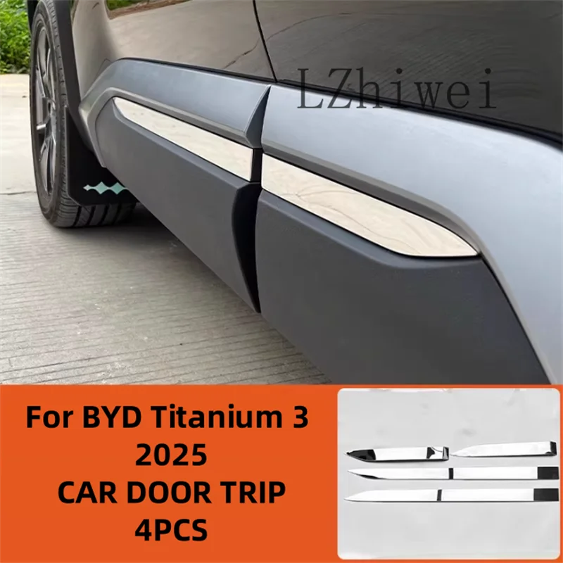 For BYD Equation Leopard Titanium 3 2025 Exterior Accessories  Door exterior trim strips door side trim strips