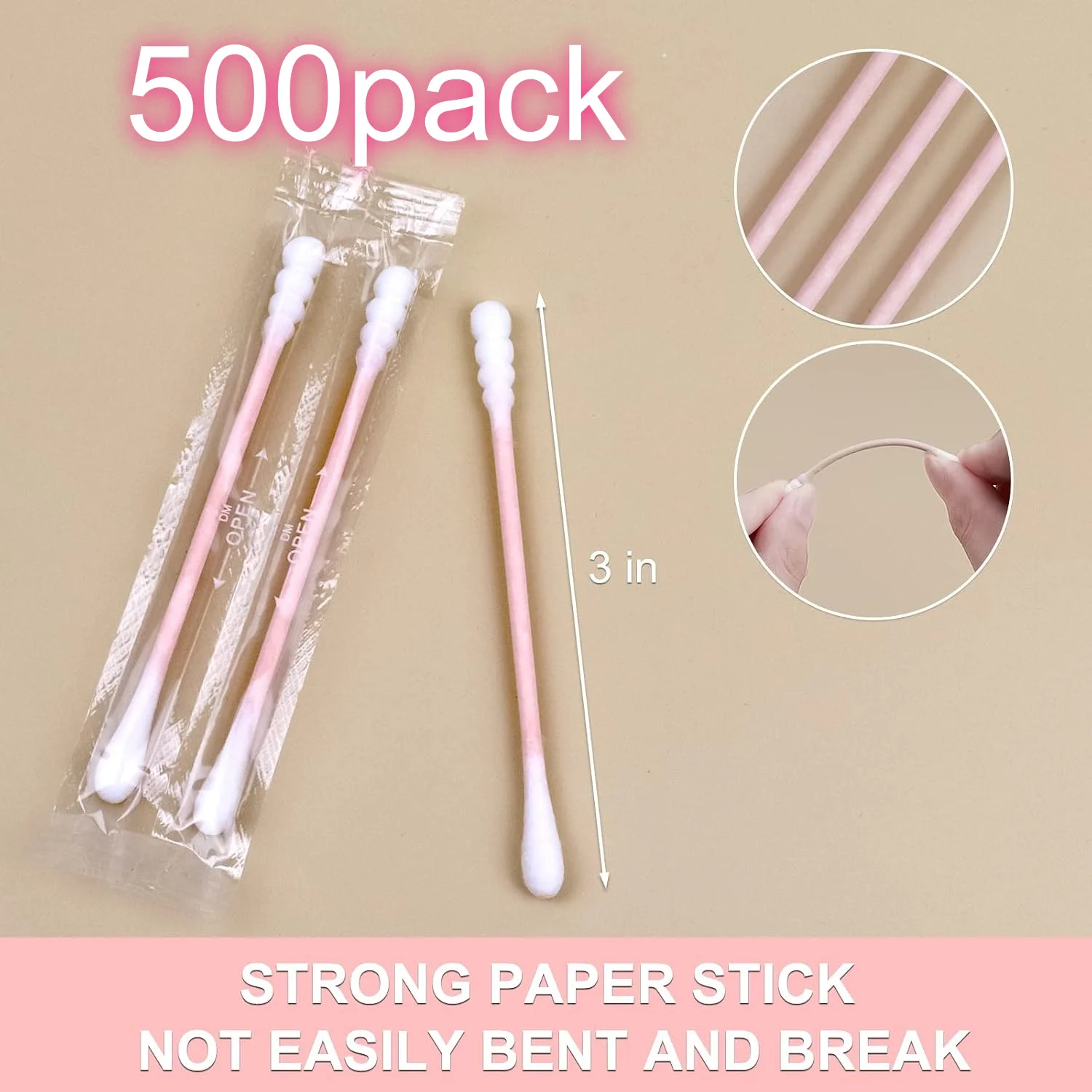 500-hisopos-de-algodon-envueltos-individualmente-palitos-de-papel-de-doble-punta-para-oidos-maquillaje-viajes-uso-en-hoteles-color-rosa