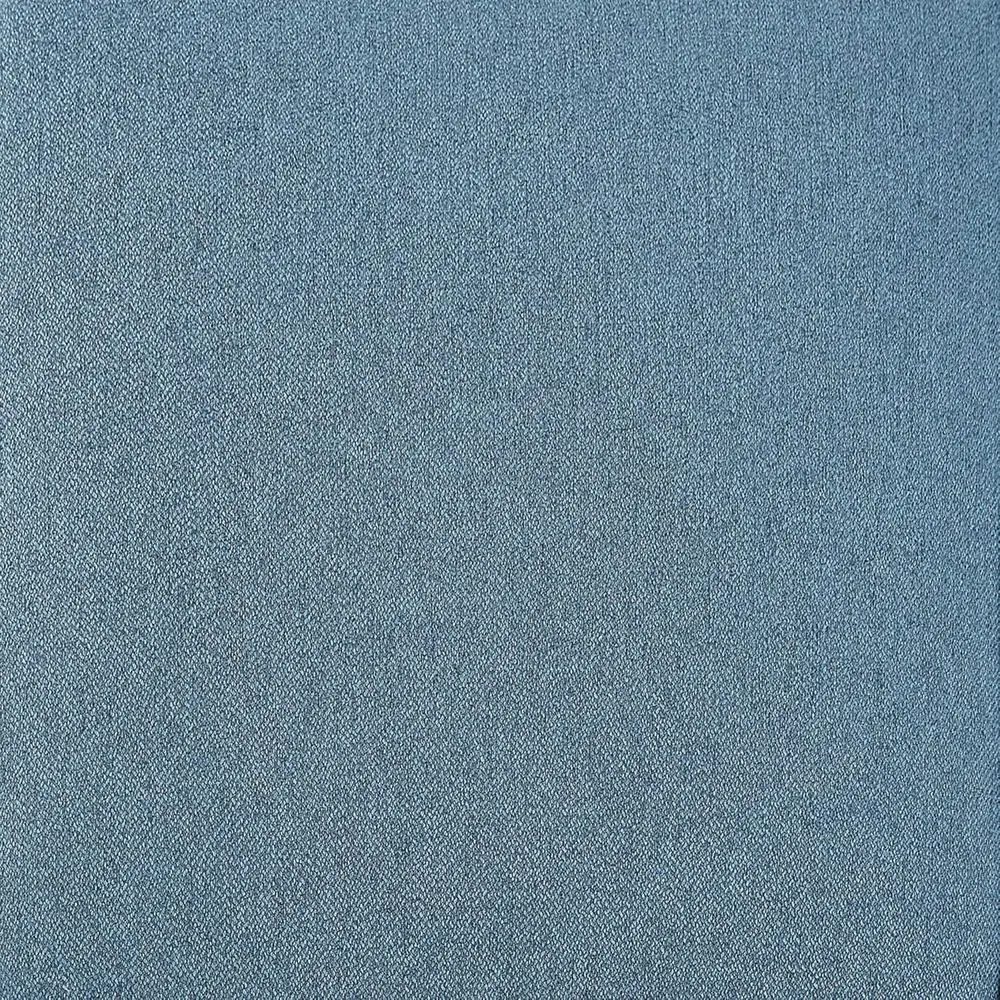 Ottoman moderne bleu indigo du milieu du siècle, repose-pieds carré en polyester 20 x 18, hauteur 18