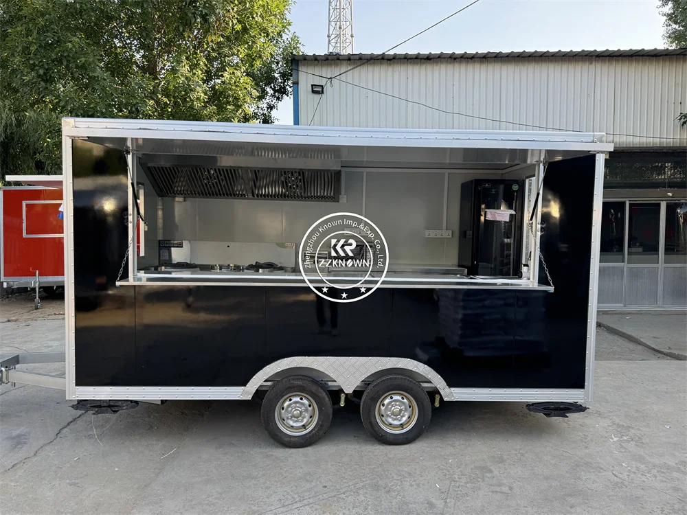 

Concession Food Truck Fully Equipped Ice Cream Cart Bbq Restaurant Customized Full Kitchen Street Food Trailer Coffee Kiosk