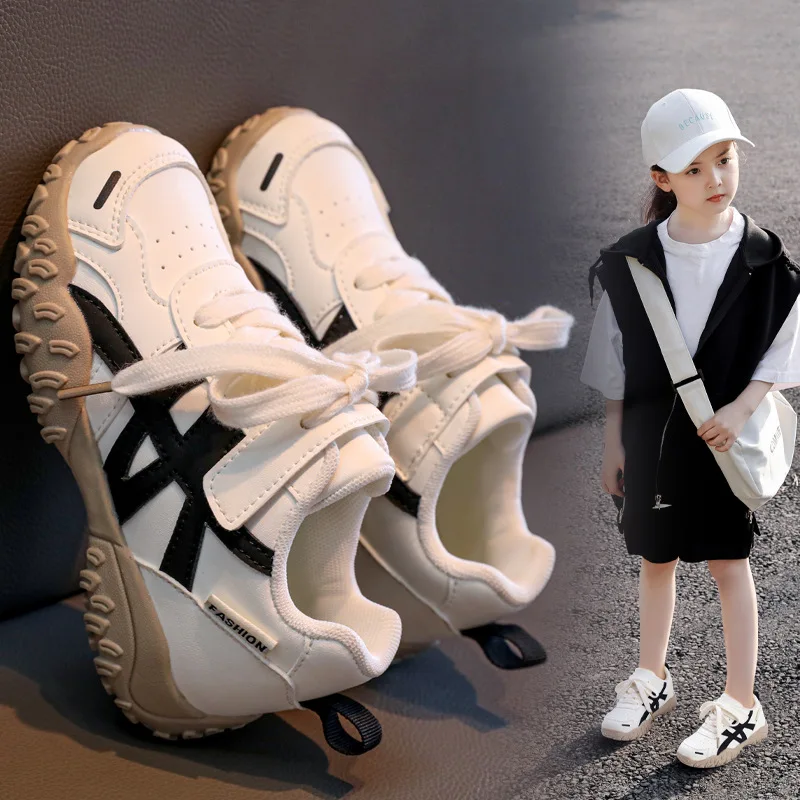 

2025 Unisex New Fashion Baby Shoes with Anti-slip Sole Soft PU Material Spring Autumn Style Kids Shoes Children's Sports Shoes