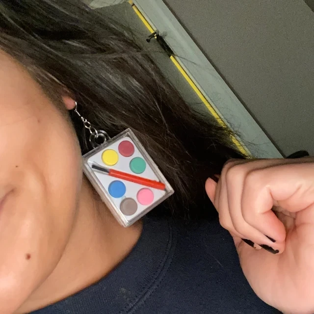Paint Set Mini, Strange, Novelty Earrings
