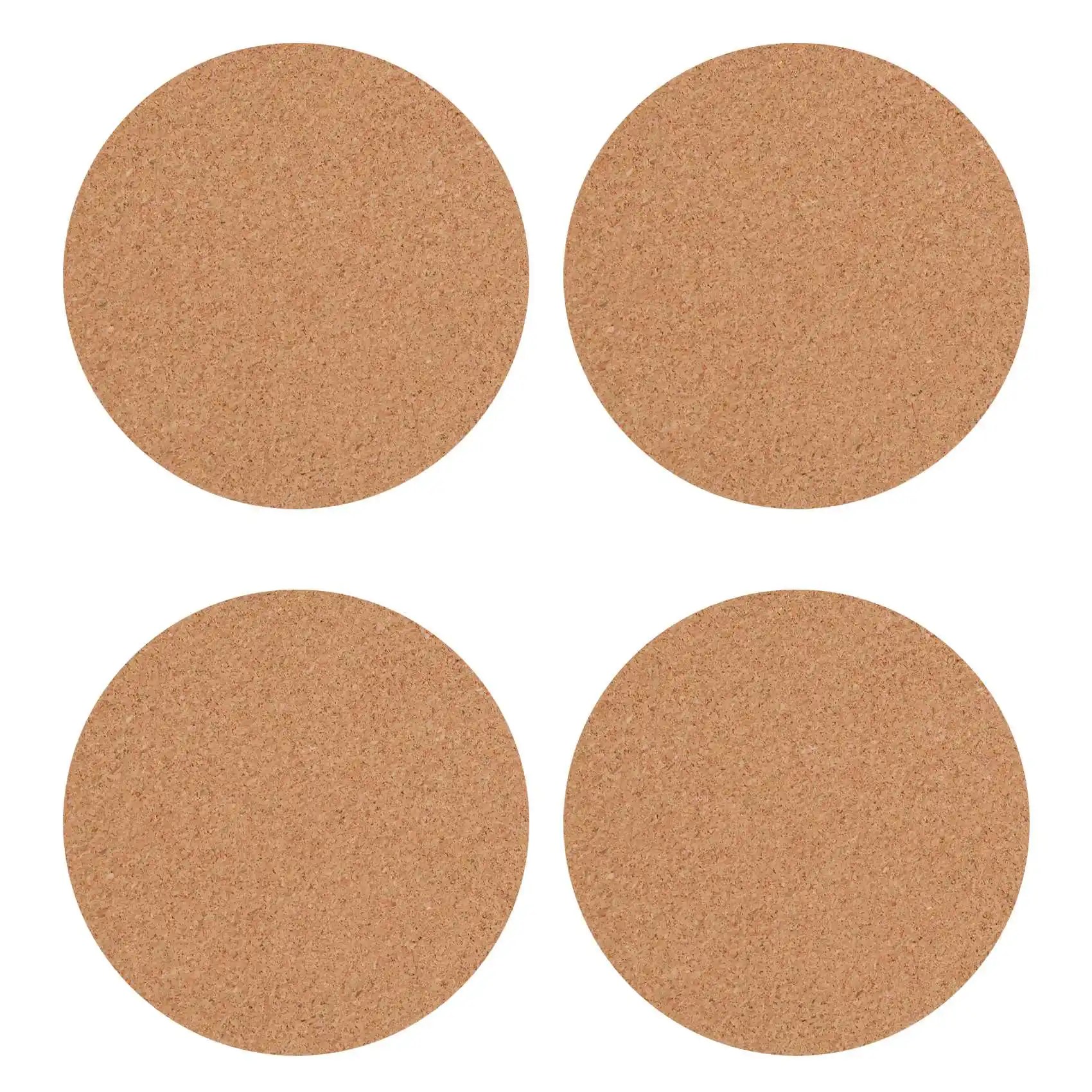 COFA Self-Adhesive Cork Coasters,Cork Mats Cork Backing Sheets for Coasters and DIY Crafts Supplies (80, Round)