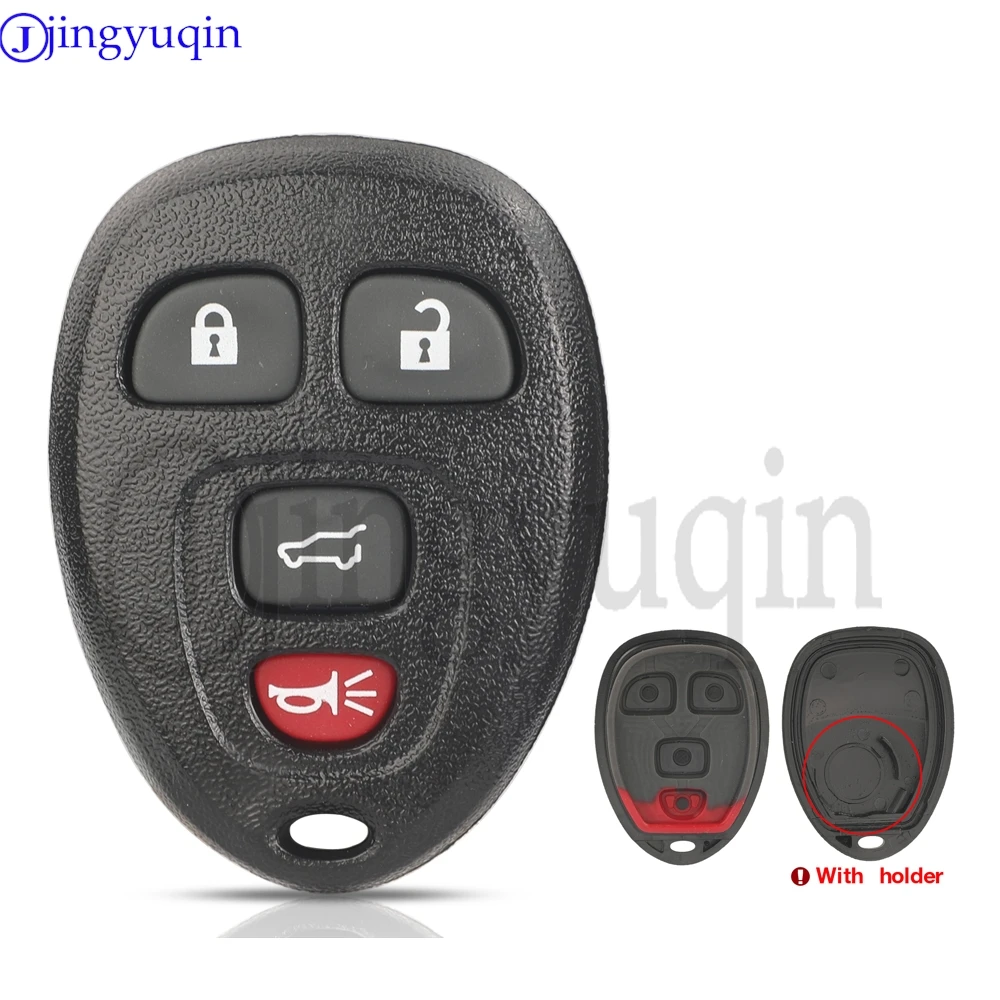 

jingyuqin 4 Buttons Smart Remote Car Key Shell Fob For Chevrolet Colorado Isuzu With battery holder For Buick Hummer H3 GMC