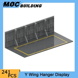 MOC Space Movie Series Starship Hanger Display Scene Model Building Blocks DIY Assemble Creative Bricks Collection Toys Gifts