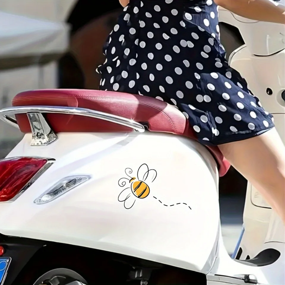 1pc Vinyl Bee Decal Waterproof Durable Sticker for Cars Motorcycles Laptops Phones Water Bottles