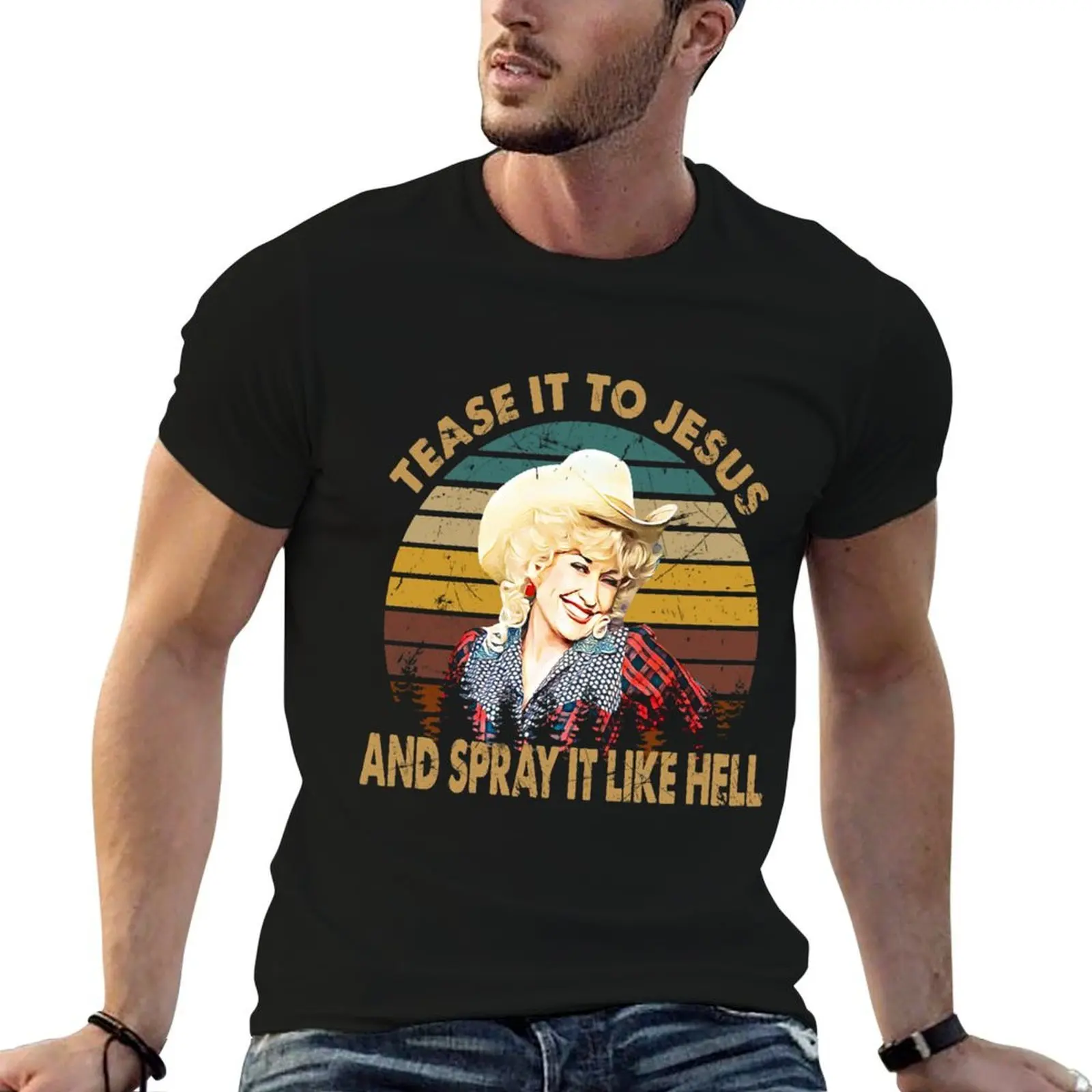 vintage tease it dolly gift parton for lovers T-Shirt plus size tops anime t shirts for men