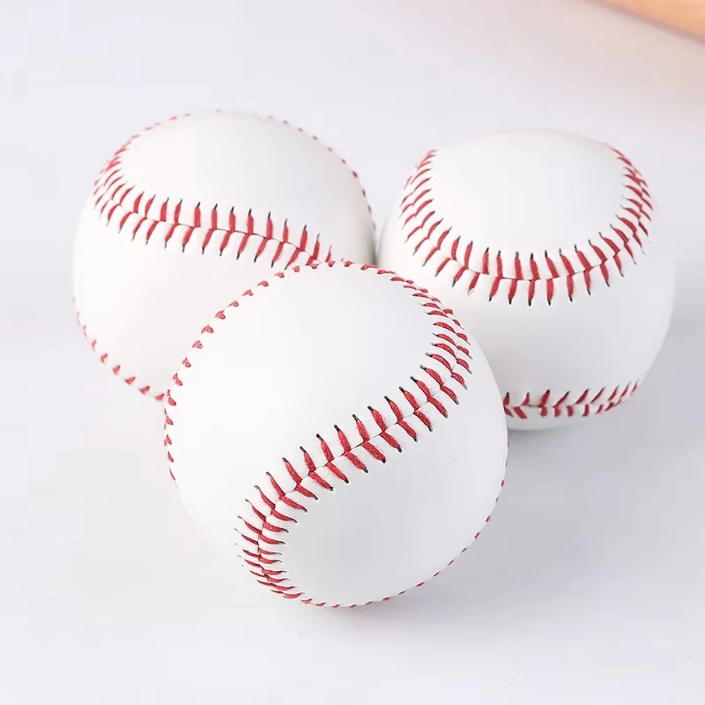 

Handmade Baseball Nine Inch Game Training PVC Baseball Rubber Inner Soft Baseball Solid Foam Bouncy Ball Group Athletics 1/3pcs