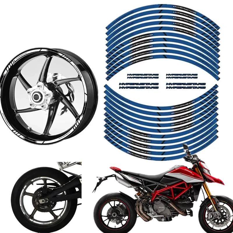 

FOR DUCATI 950 821 1100 939 796 698 Hypermotard Motorcycle Parts Contour Wheel Decoration Decal Sticker - B