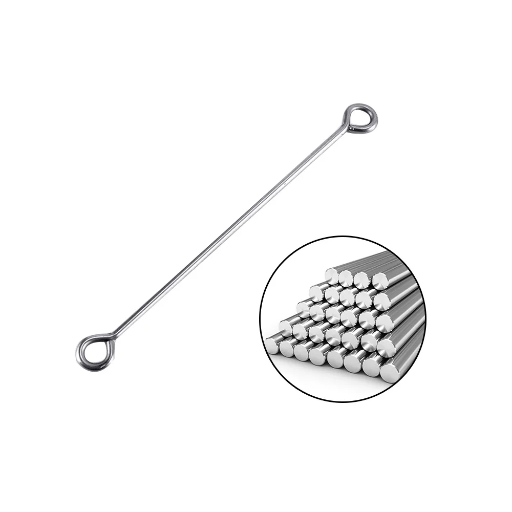 20 قطعة أسلاك حلقة الرصاص لصيد الأسماك الطعم كليب قبضة قالب الصيد الوزن ثقالة صنع حلقات العين الفولاذ المقاوم للصدأ الصيد البحري #6