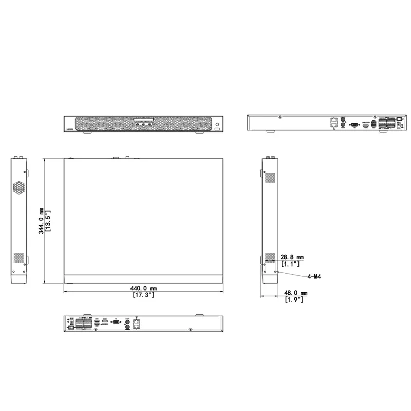 NVR504-32B-P32 دعم 2SATA الناس العد HD مركبة كشف الوجه الحرس المشاهد 16 قناة POE AI NVR #6