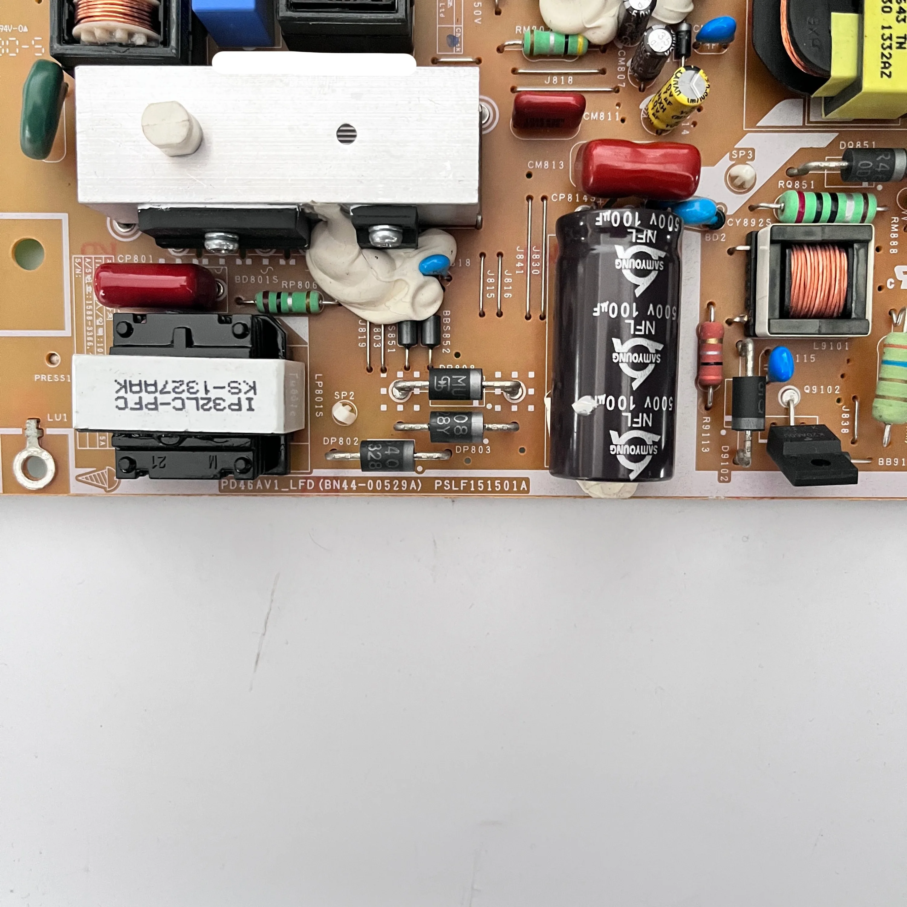 Original TV Power Supply Board, PD46AV1, LFD, BN44-00529A, funciona normalmente e é adequado para TV LCD, LH40EDCPLBC, peças ZA, genuíno