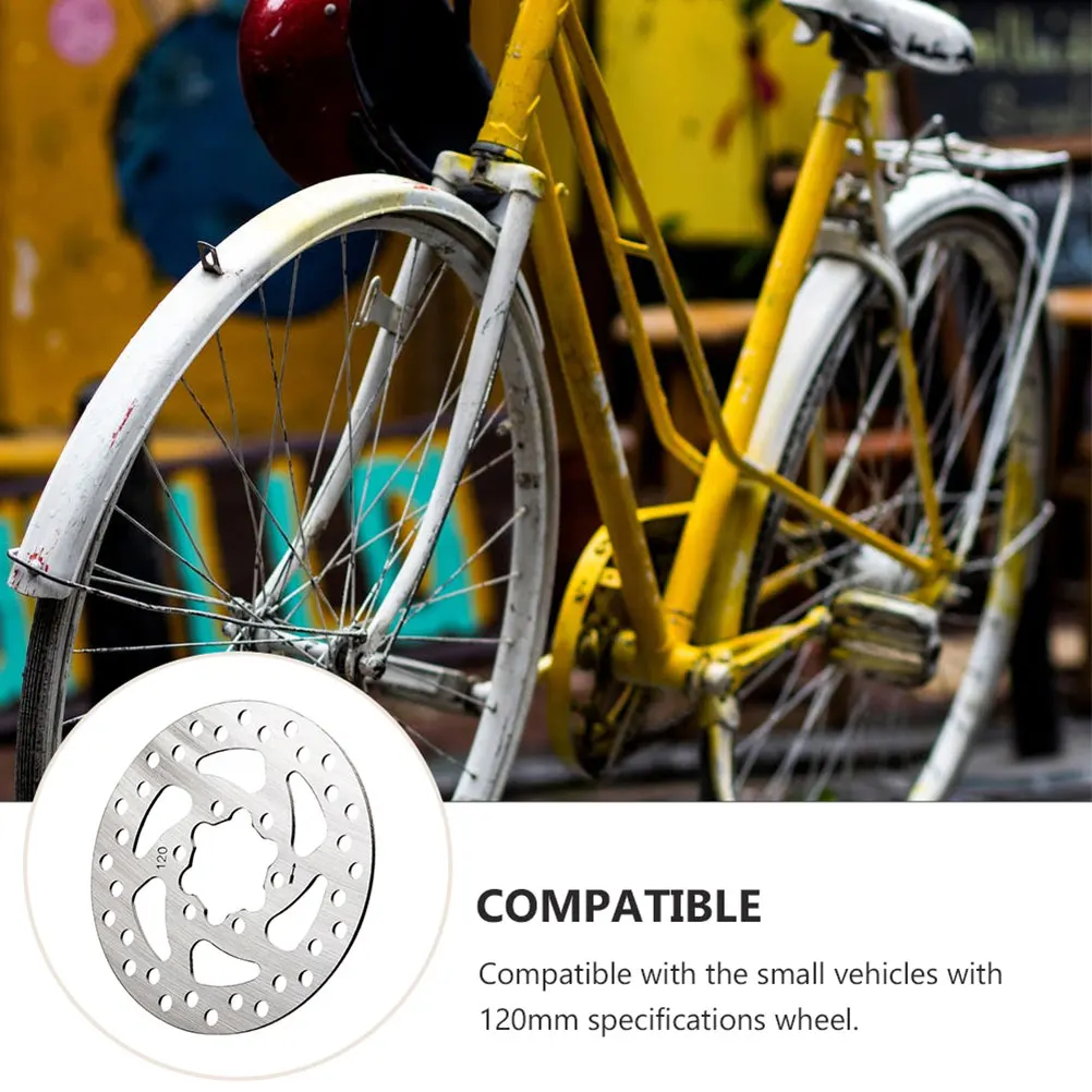 

Stainless Steel Brake Disc Front Rear Electric Bike Scooter Accessories Hollow Design Lightweight Heat for Bicycle