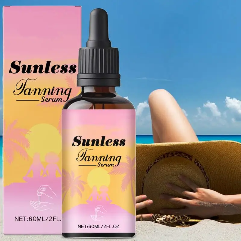 

Sunless Tanning Booster Tanning Drop Darker Against Sunburn Self Tanner Drops Liquid Face Body Bronzing Essencee Body Bronzer