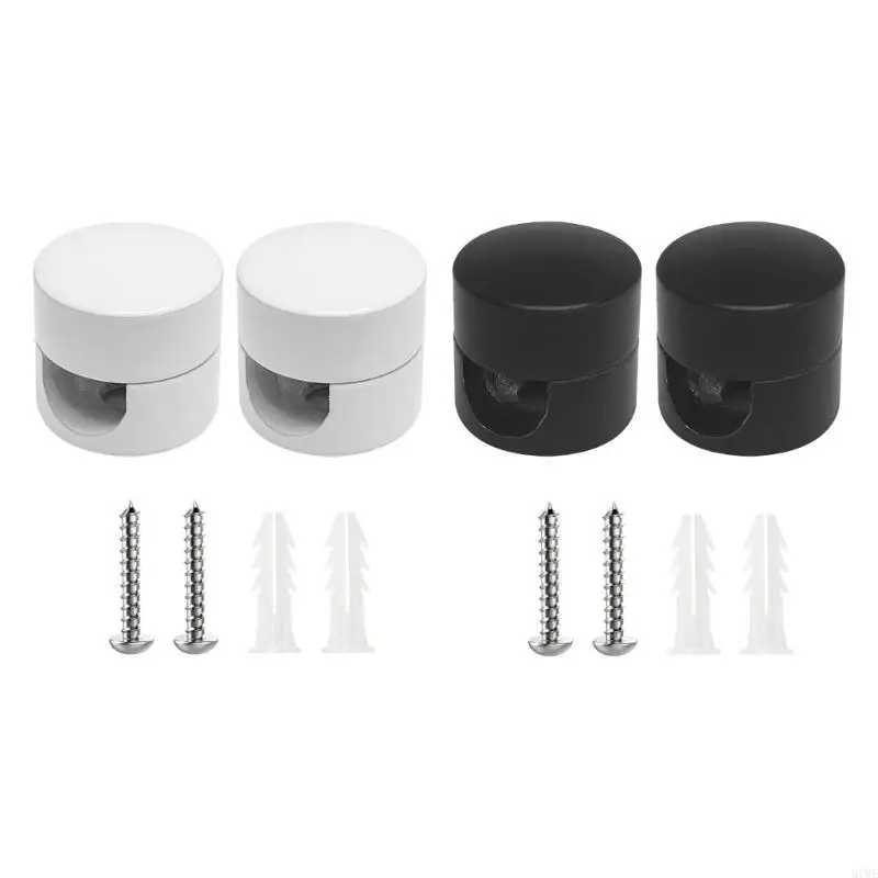 37ME Set of 2 Efficient Cable Management Tools Cable Holder Aluminum Cable Fasteners Durable Cable Clamp for Homes & Office
