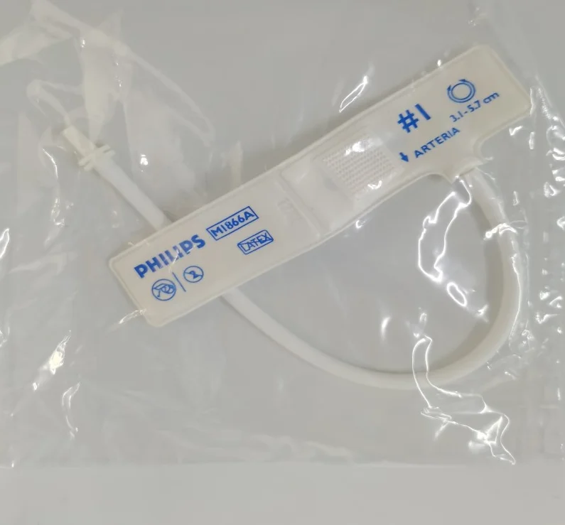

Compatible for Philips M1866A Disposable Neonatal Cuff Size #1 (3.1-5.7CM) with Plug-in Connector for IntelliVue Monitors