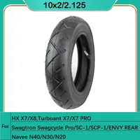 10 Inch 10x2.125 Inner Tube Outer Tyre For Navee N40 HX X7 Swagtron Swagcycle Turboant X7 Rubber Tire Scooter Part