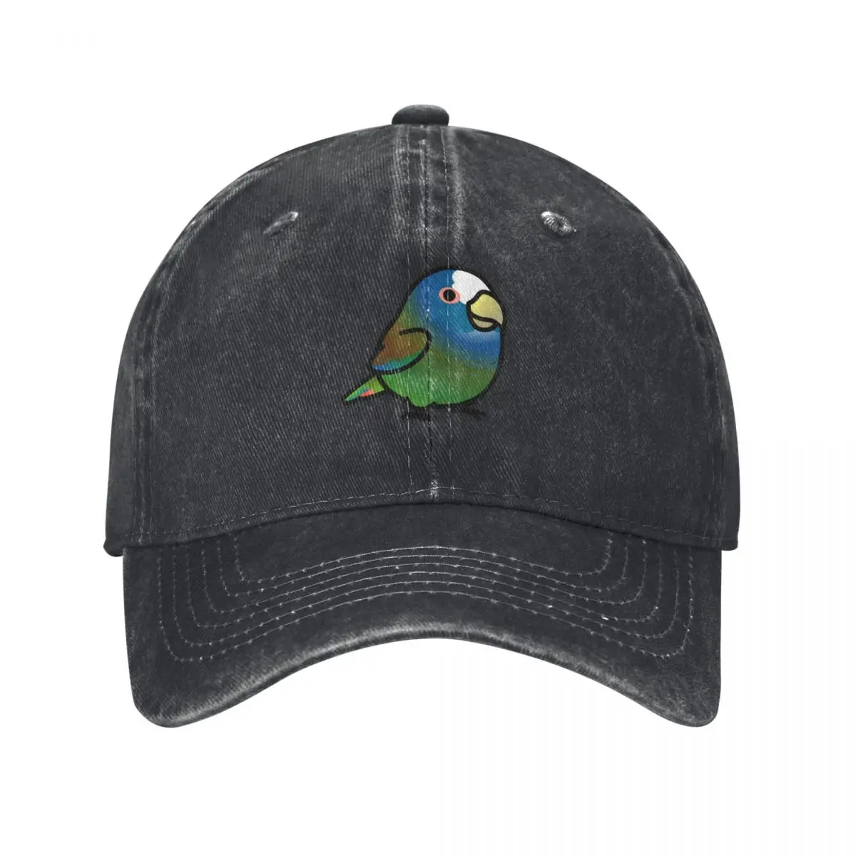 Chubby White-capped, White-crowned Pionus Parrot Baseball Cap Hip Hop Big Size Hat Golf Men Women's