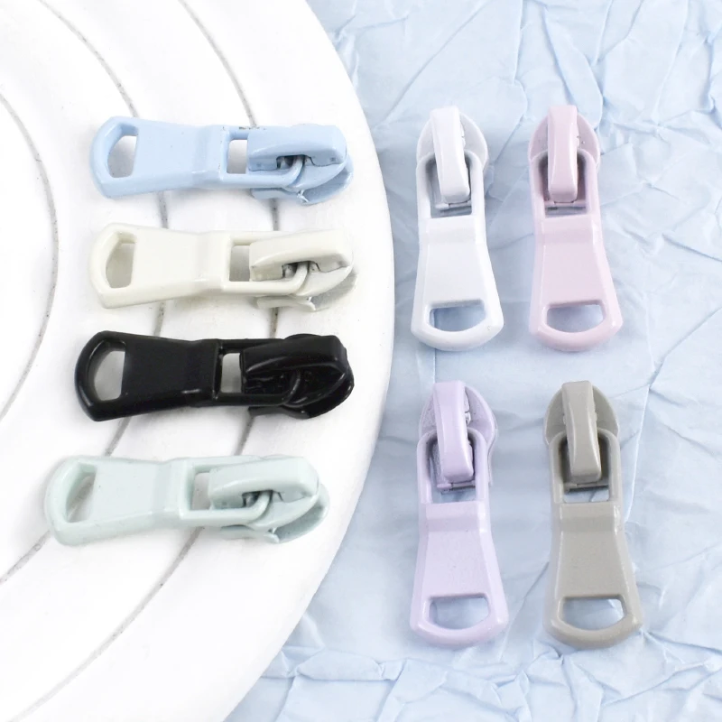 

10-50Pcs 3# Reversed Zipper Slider for Sewing Nylon Zips Cierre Zippers Cursor Bags Clothes Closures Zip Puller Head Repair Kits