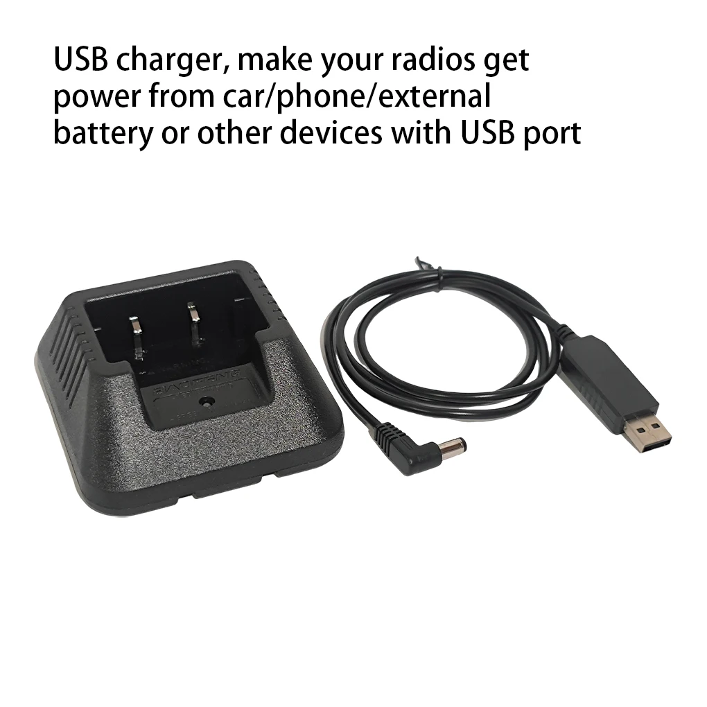 USB Battery Charger Professional Interphone Part Walkie Talkie Accessory Stable Fast Radio Charge Device Replacement for UV5R