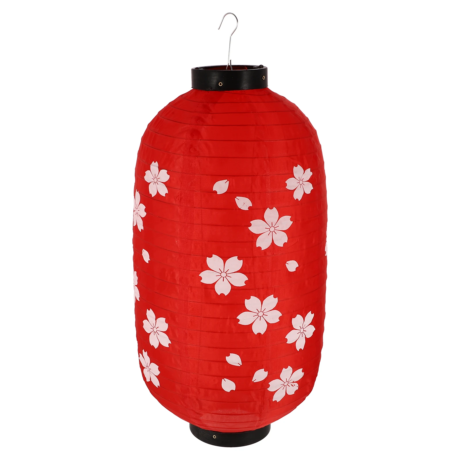 

1pc Japanese Silk 10 Inch 25x45 Red Cherry Blossoms Decor Cherry Blossoms Lantern Hanging for Party Home Festive Supplies