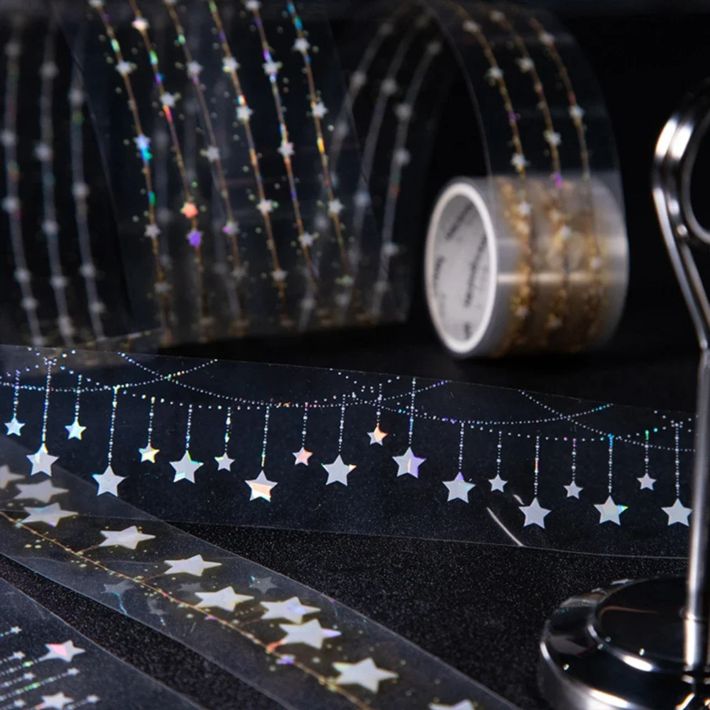 Creative PET Star Tape DIY Scrapbook Handbooking Decoration Sticker Stationery