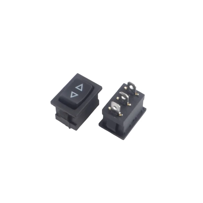 5PCS Momentary Rocker Switch 3 Flat Pins,both Sides Spring Return To Middle After Released,mom on - Off - Mom on21 * 15MM