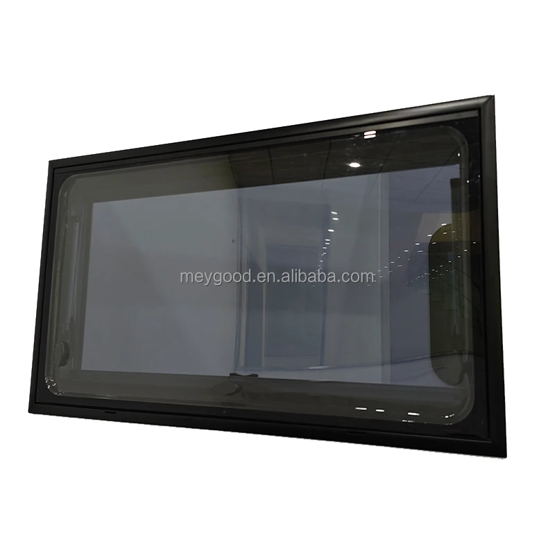 Flat Acrylic And Aluminum Material 1000*800mm RV Caravan Window With Inner Frame For Trailer Motorhome ECE Certificated