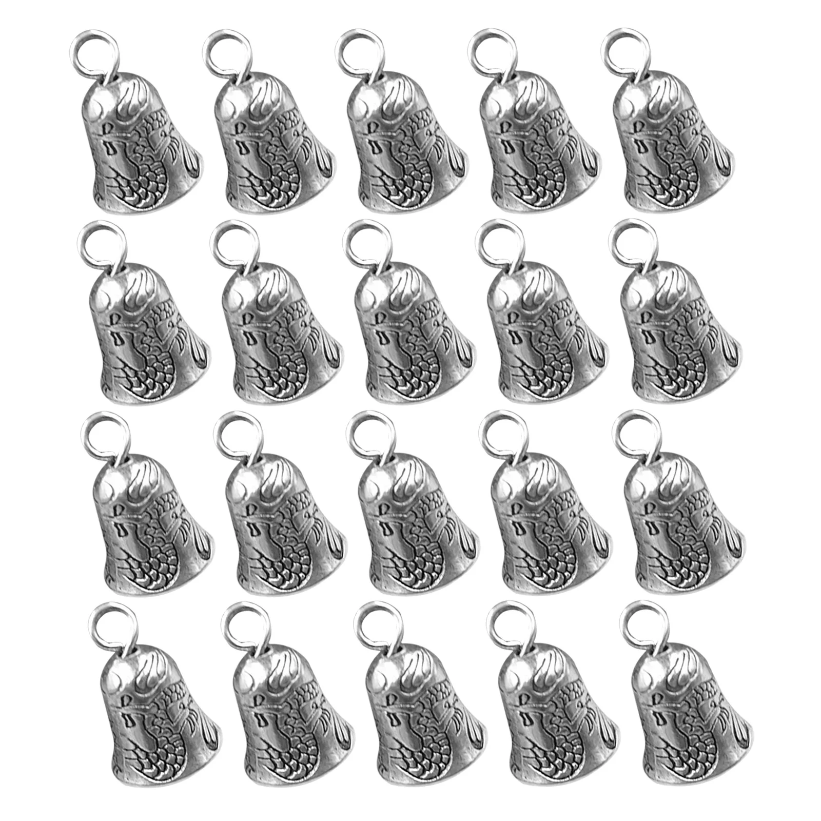 

25Pcs Vintage Christmas Bells Tibetan Silver Alloy Jingle Bell Pendants for Tree Decor DIY Craft Jewelry Projects