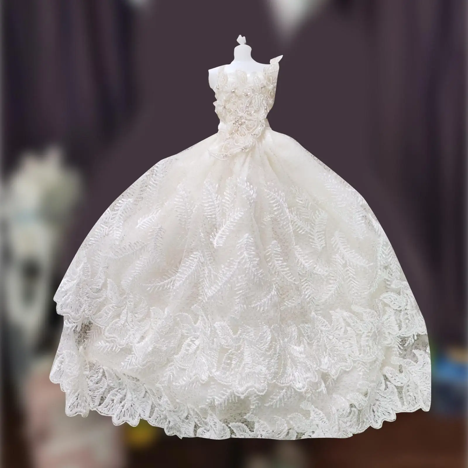 Doll Wedding Dress Costume Fashion Accessories Party Clothes Wears Princess Gown Clothes Doll Clothes for 30 cm Doll Dress up