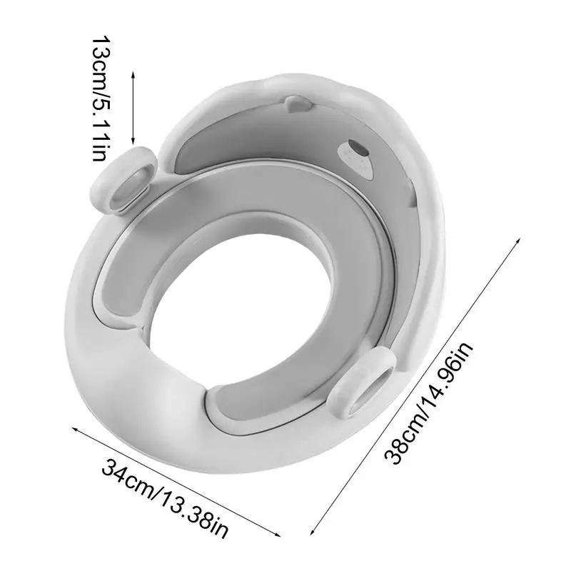 Kindertoiletbril Potje Toiletbril met handgrepen Potjezitting met urinebeschermer Antislip veilige potjeszitting voor ronde en ovale toiletten