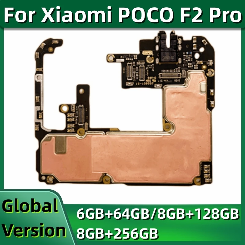 5G Motherboard MB for Xiaomi POCO F2 Pro, Original Unlocked, 128GB, 256GB, Mainboard Board for Redmi K30 Pro, Global Firmware