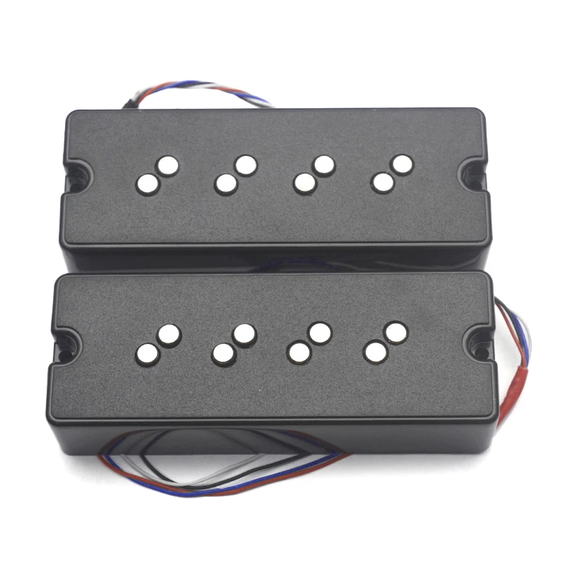 4 String Bass Alnico 5 Stacked Humbucker with Staged Polepiece Noise Reduction 17/18.3MM 4 Conduct Output Split Coil Bass Parts