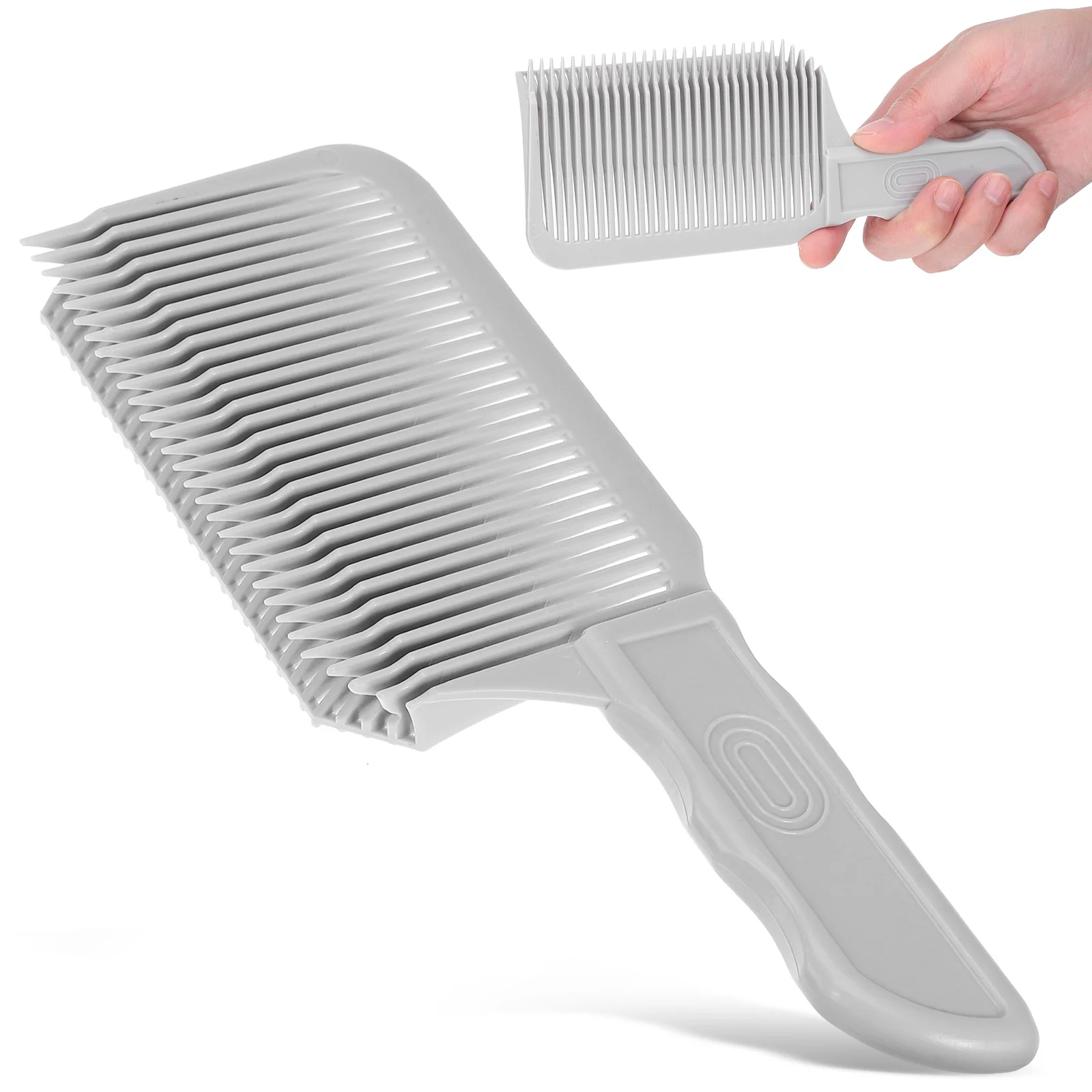 

Hair Cutting Comb For Men, Barber Fading Comb, Flat Top Styling Tool, Arc Edge Precision Trim, Wide Salon Comb For