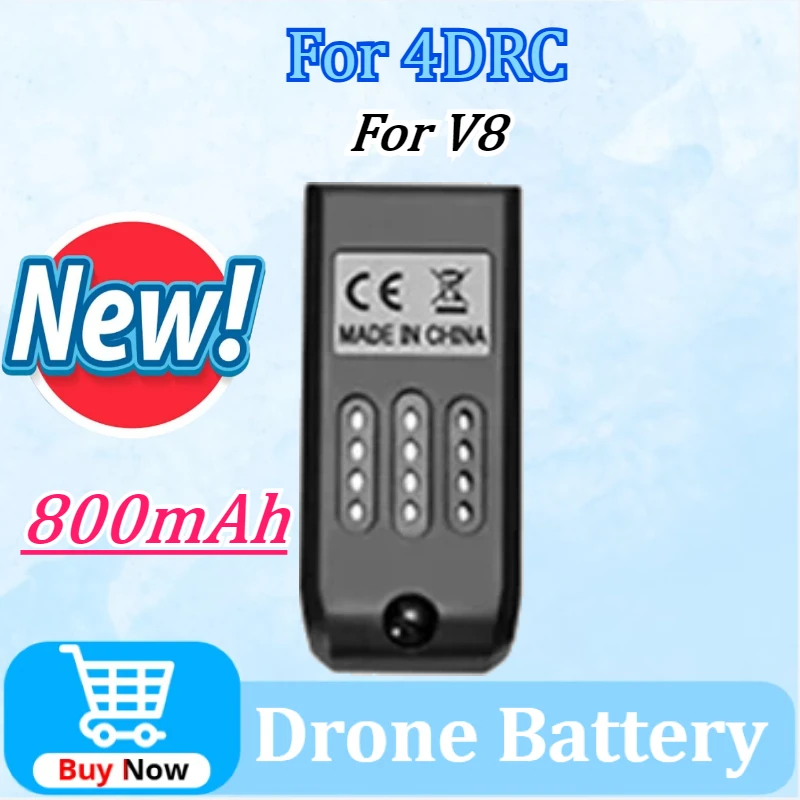 

Newly Upgraded 3.7V 800mAh Drone Replacement Battery For 4DRC V8 RC Quadcopter Accessory Parts Powerful Replacement Batteries