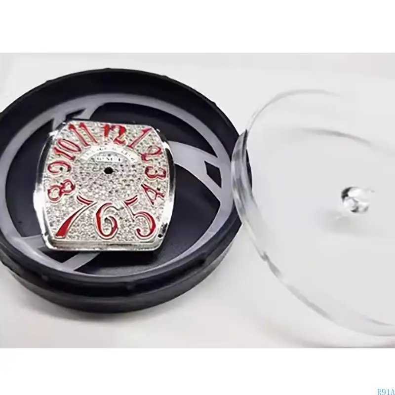 R91A Solução armazenamento portátil relógio portátil Caixa discos relógio único resistência a arranhões