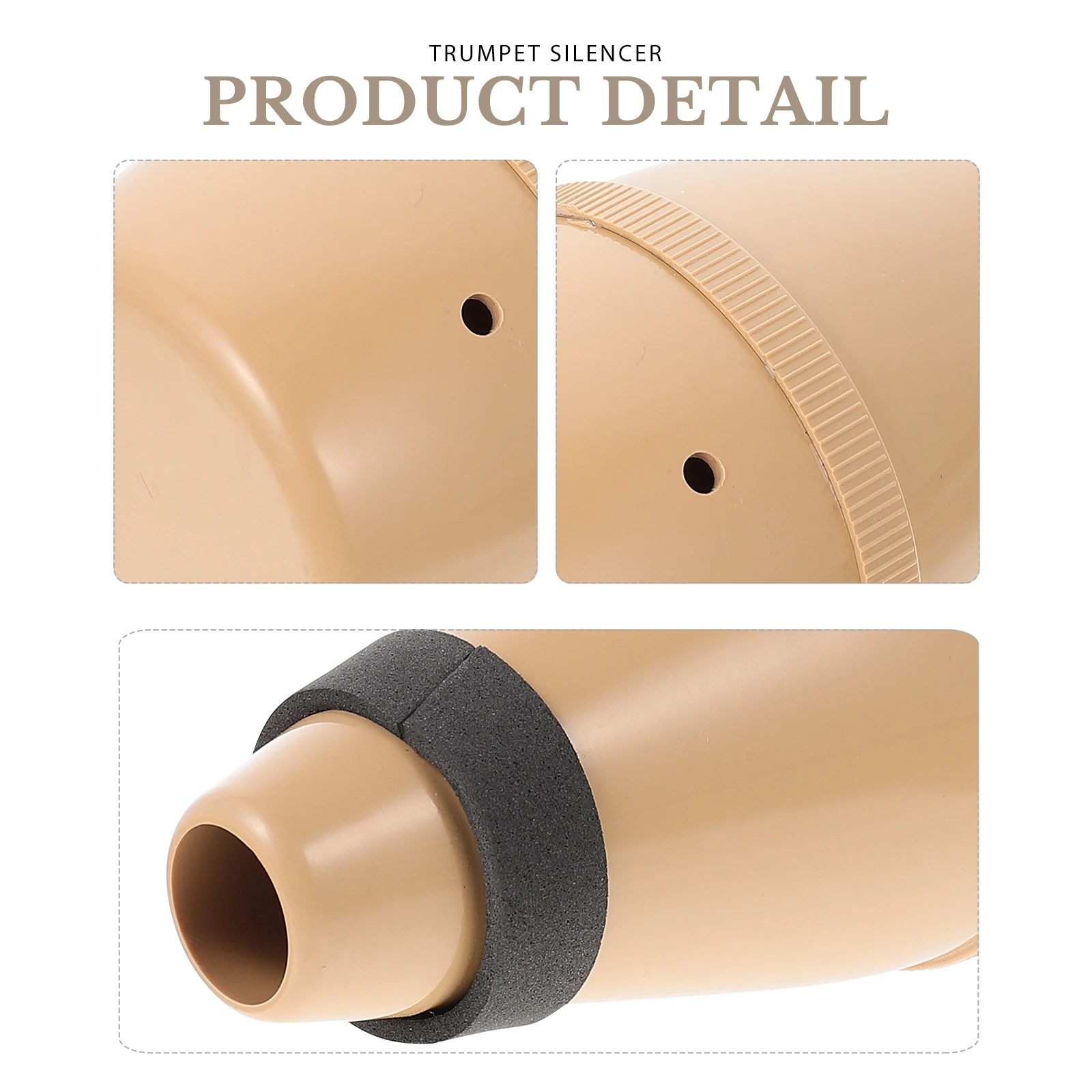

1pc Trumpet Mute Sound Dampeners ABS Material Fully Enclosed Cup Silencer Instrument Accessories Noise Remove Practice Aid