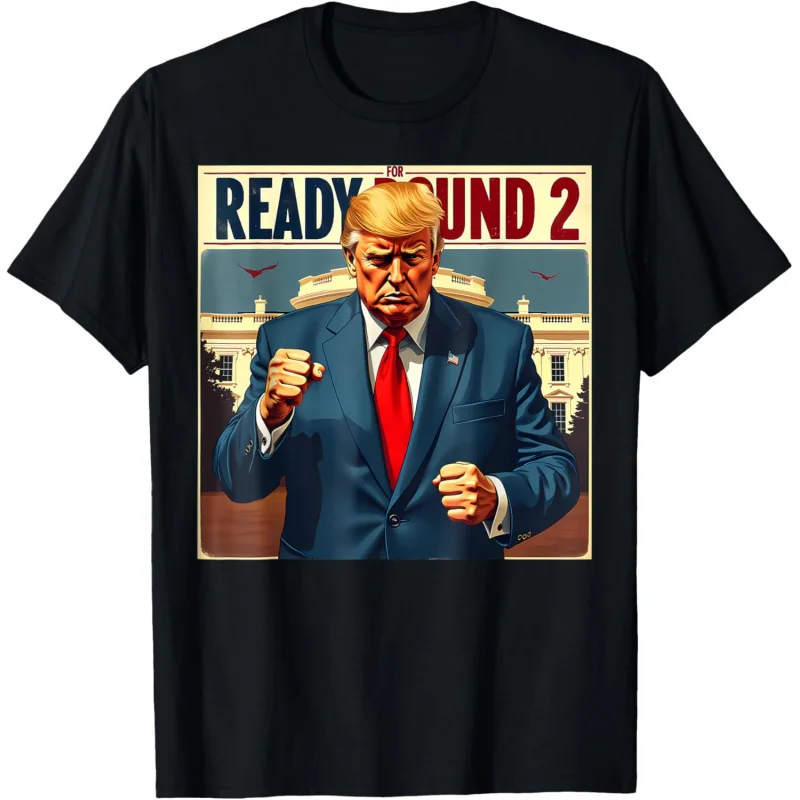 

Trump 2024: America’s Comeback Begins Ready for Round 2 T-Shirt