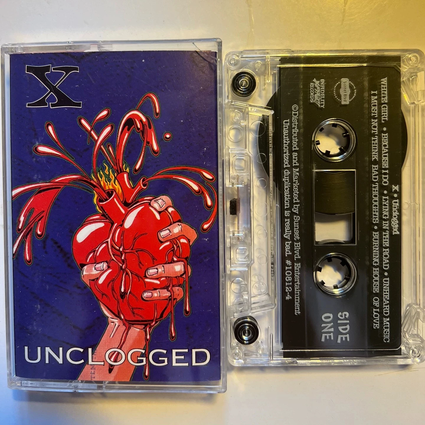 

US Punk X Music Tape Unplugged Album White Girl Cassettes Cosplay Walkman Recorder Car Soundtracks Box Party Music Collection
