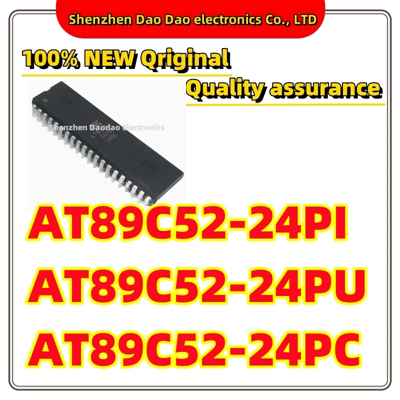 

10Pcs AT89C52-24PI AT89C52-24PU AT89C52-24PC IC Chip DIP-40 Microcontroller chip new original PI/PC/PU compatible