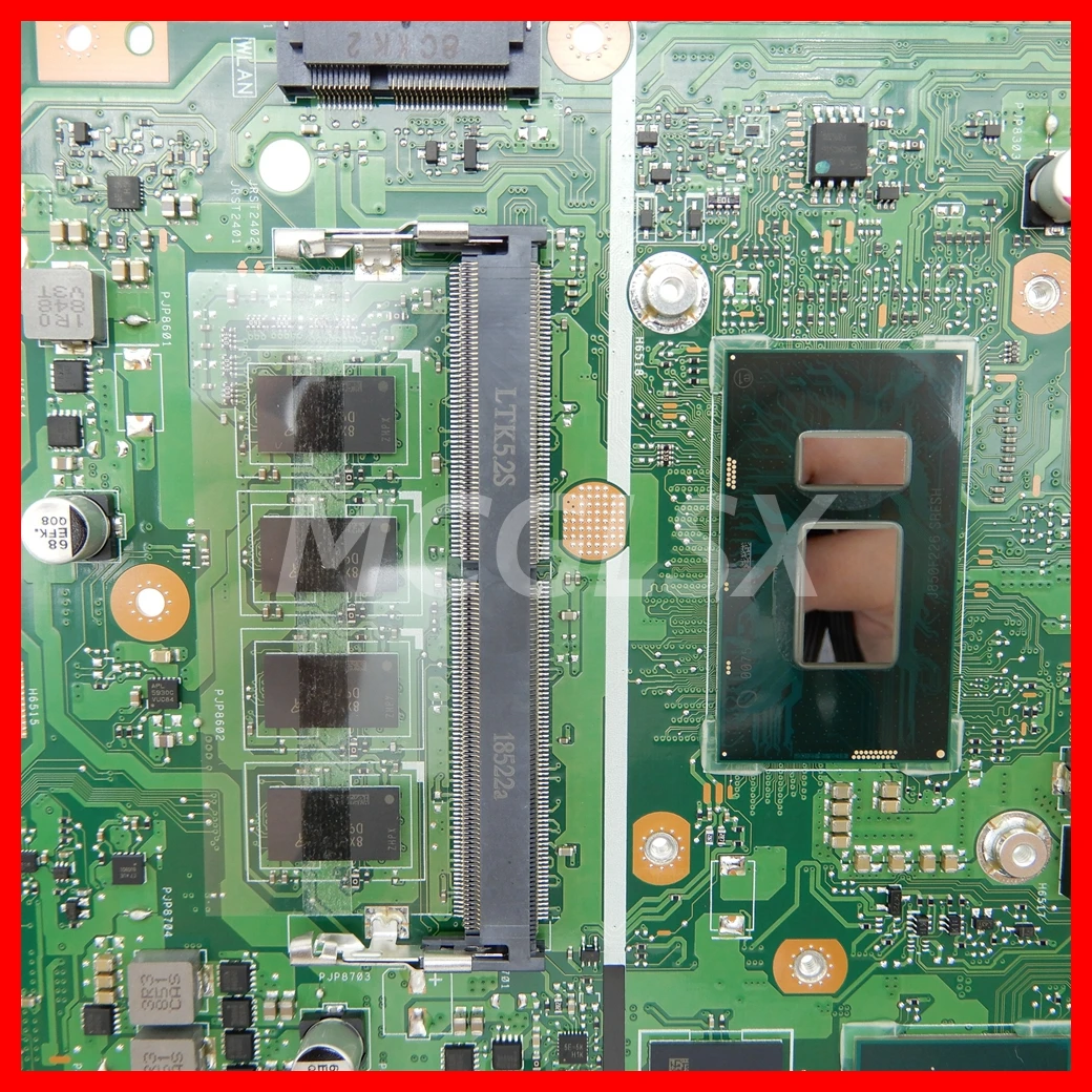 Imagem -04 - Placa-mãe Portátil para Asus X540ubr X540ub X540uar X540ua X540uv X500ub Cpu i3 i5 I76th 7ª 8ª Geração 4gb de Ram