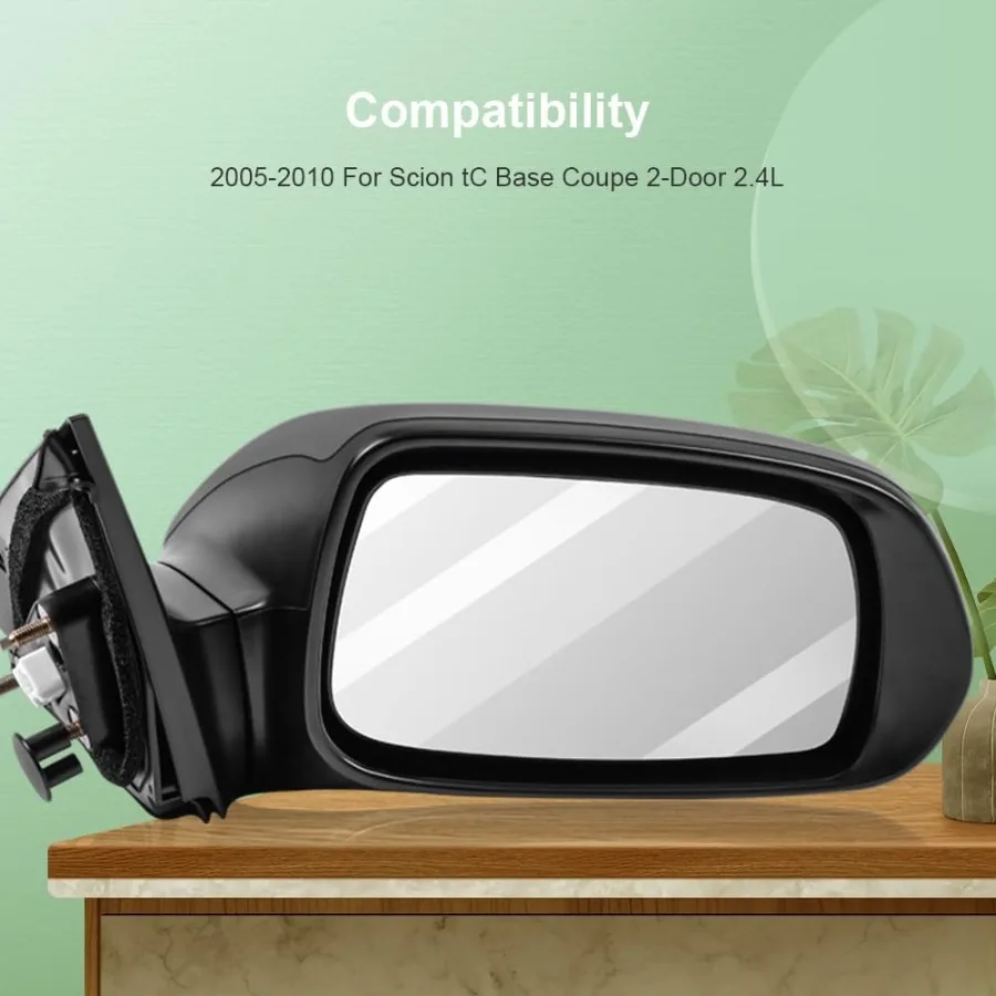 مرايا جانبية يسار ويمين تناسب إشارة الانعطاف 20052010 Scion tC SC1320102 SC1321102 لتعزيز الرؤية وS #6